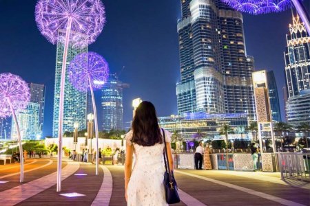 Светящийся парк в Дубае