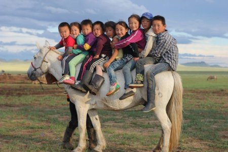 Буряты на лошадях