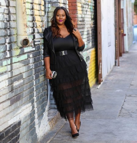 Платье плюс сайз стрит стайл