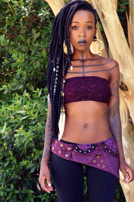 Девушки африканки с пирсингом