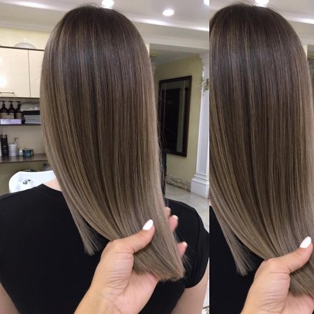 Мелирование AIRTOUCH на темные