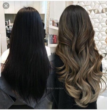 Омбре шатуш балаяж брондирование