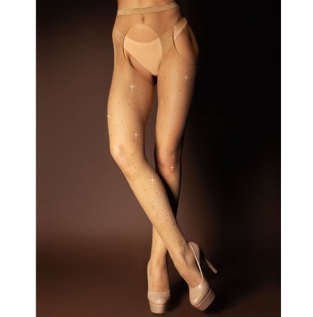 Колготки в сетку телесные для танцев