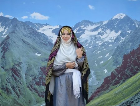 Горянки Дагестана в национальной одежде