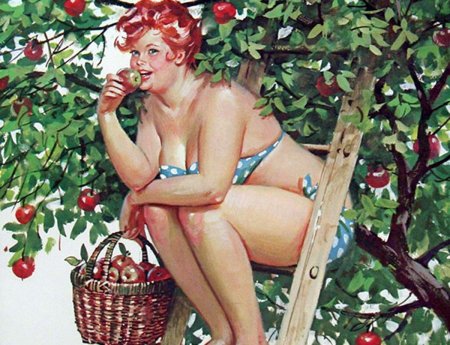 Толстушка Хильда художника Duane Bryers