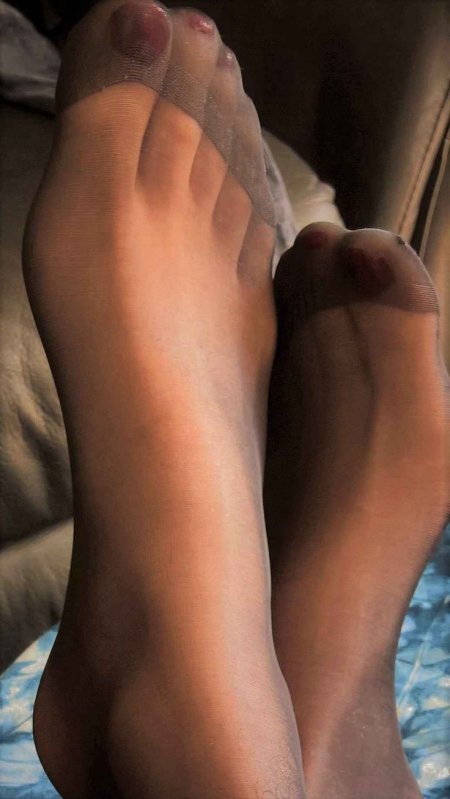 Нейлон стопы фут фетиш