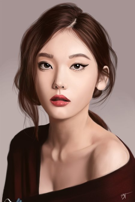 Азиатская внешность девушки