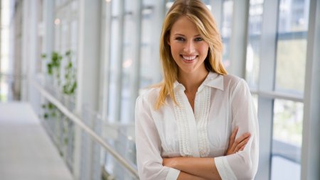 Уверенная женщина