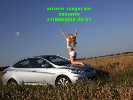 Hyundai Solaris и цветы