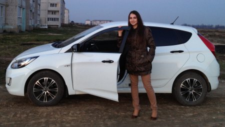 Солярис хэтчбек белый