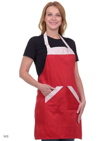 Девушка в рабочем фартуке