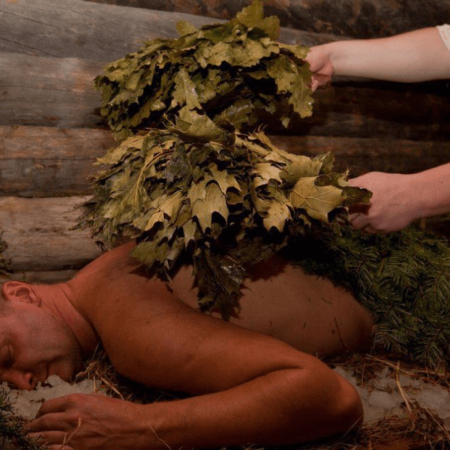 Париться веником