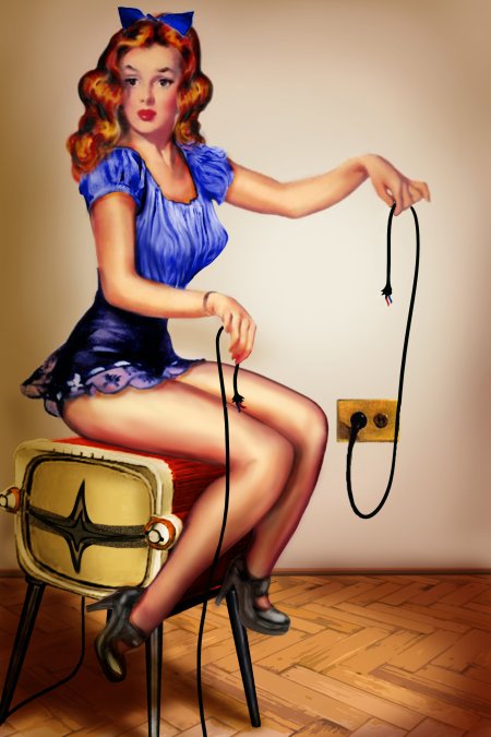 Пин ап уборщица