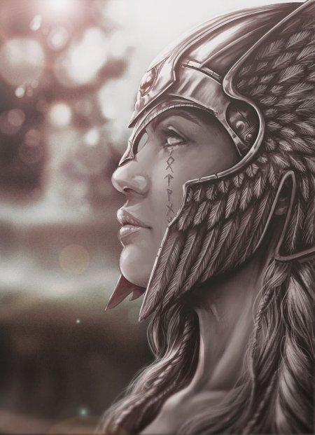 Валькирия воительница Викинги