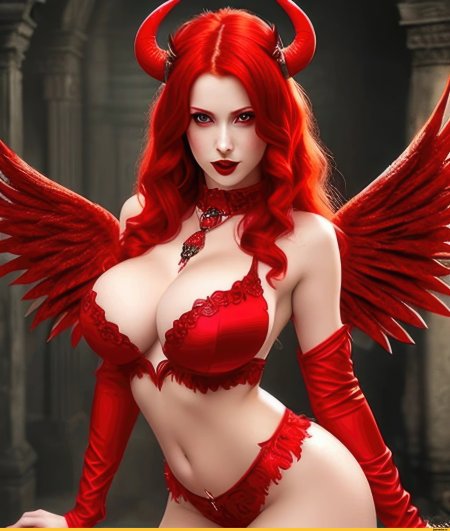 Дьяволица арт красивая