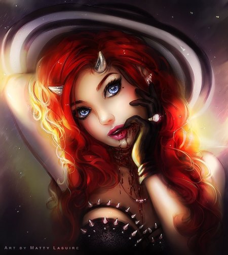 Ведьма с красными волосами