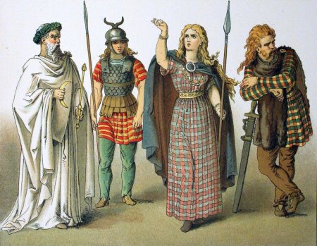 Древние галлы одежда