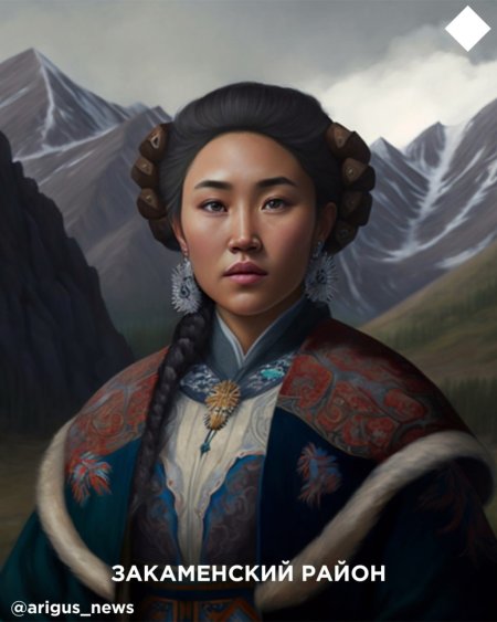 Глазами нейросети города Бурятия в женском образе