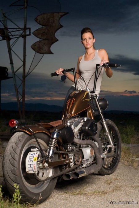 Девушки на чопперах