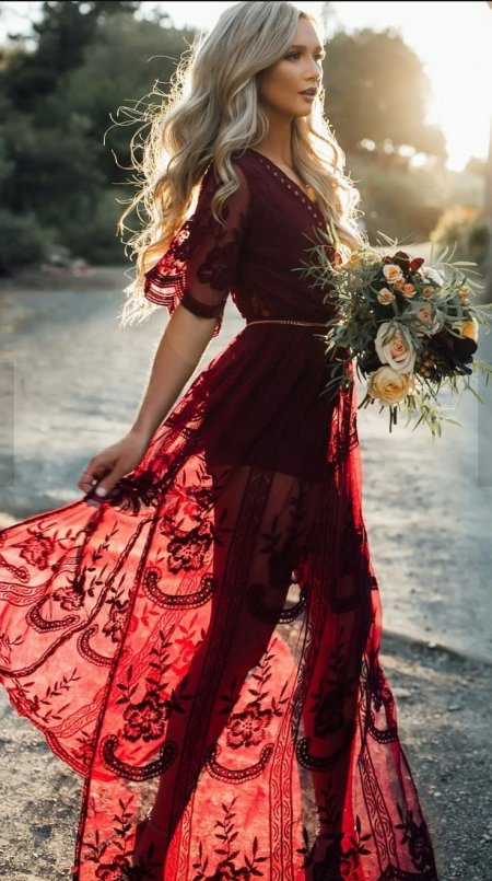 Платье в цыганском стиле