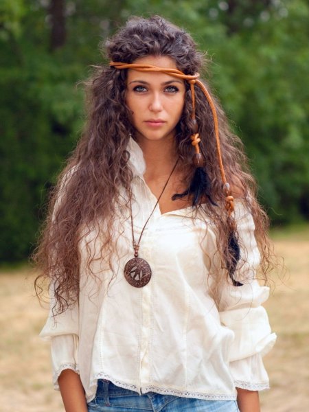 Хиппи Шик стиль прически