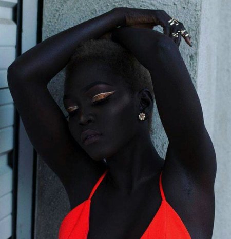 Королева тьмы - Ньяким Гатвех - модель из Южного Судана
