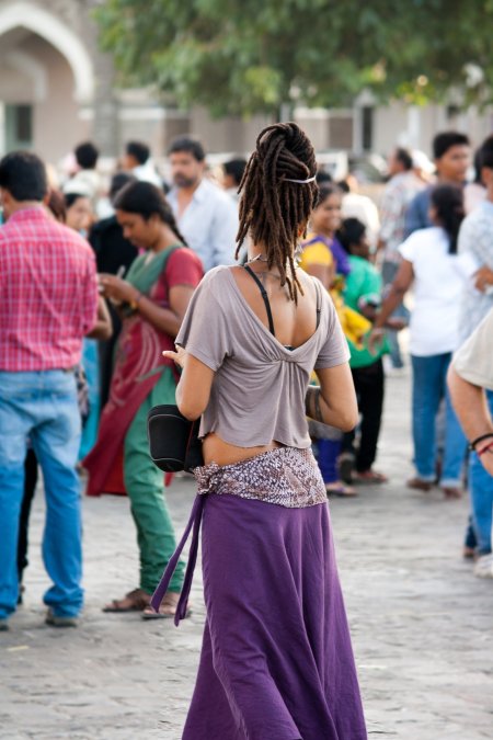 Женщины на улицах Индии