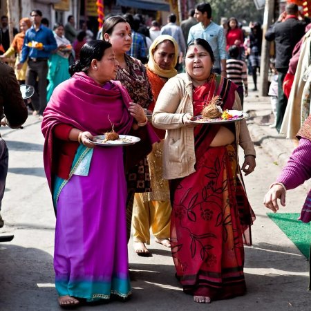 Сари Индия на улица