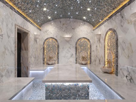 Турецкая сауна неомавританский стиль