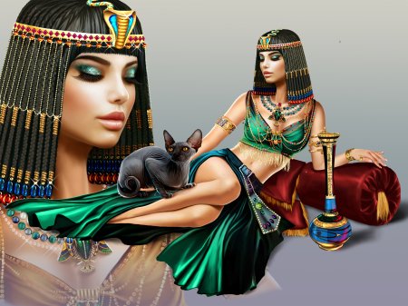 Египетская царица Клеопатра картина