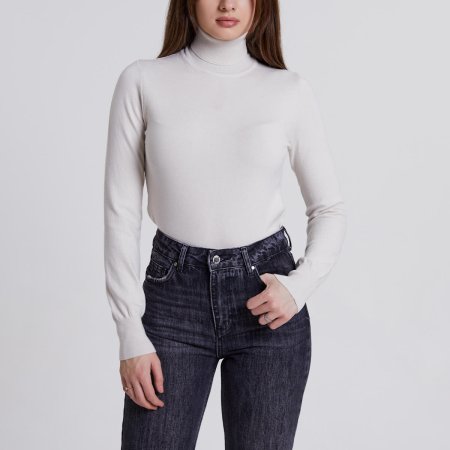 Водолазка молочная флис