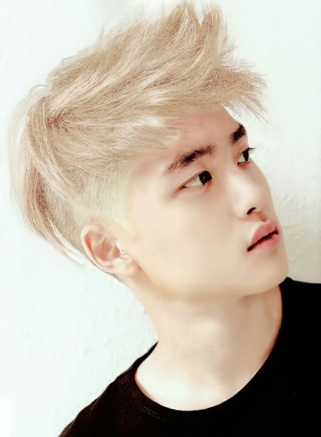 Чанёль блондин