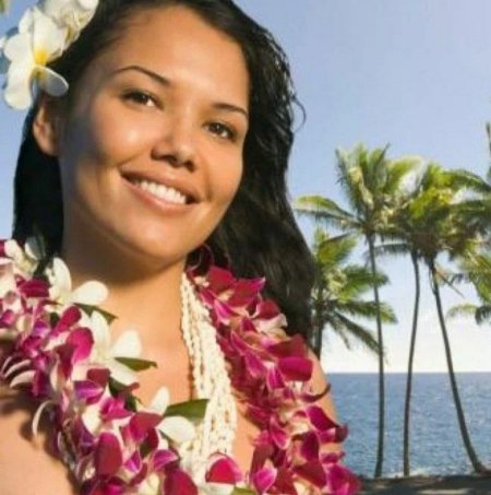 Жительница Гавайских островов