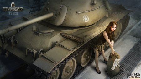World of Tanks т34 девушка