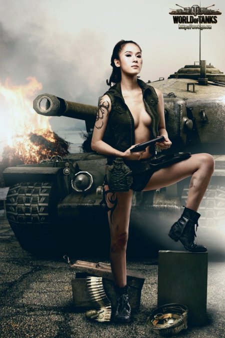 Девушка и танк