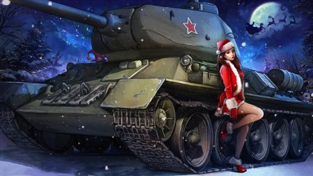 World of Tanks т34 девушка