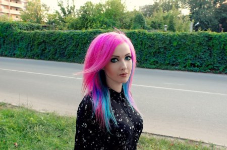 Разноцветные волосы для девочек