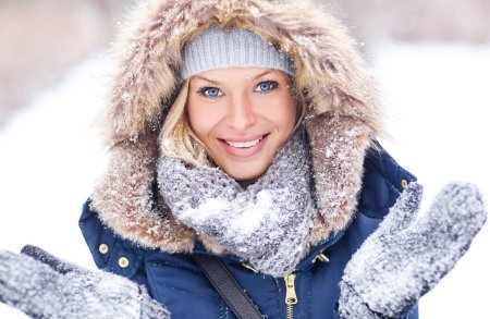 Девушка зимой