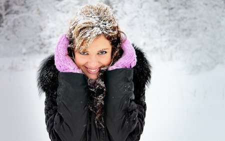 Девушка зимой