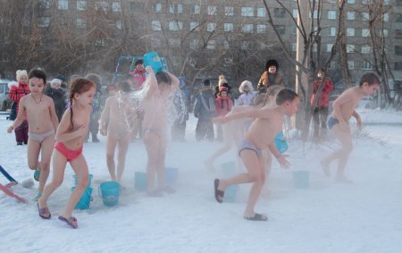 Закаливание снегом