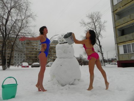 Девушки моржи