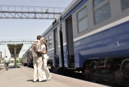 Люди на вокзале