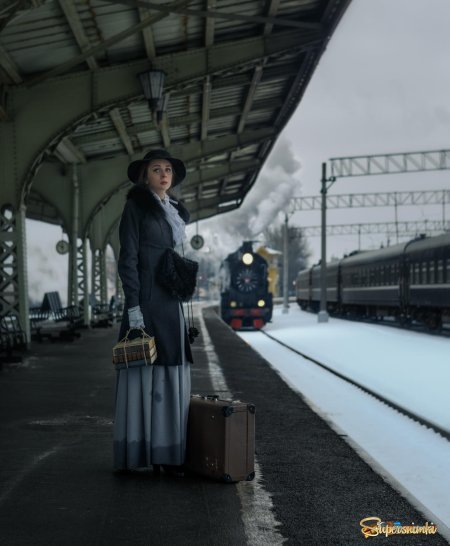 В ожидании поезда Нестеров