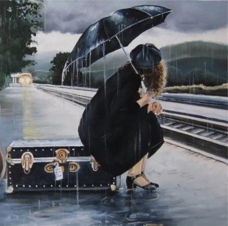 Девушка с чемоданом