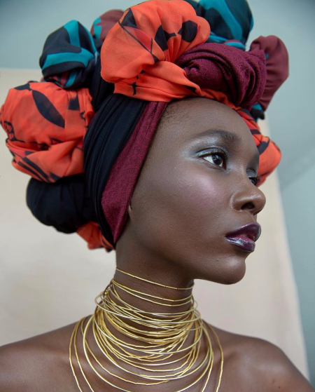 Африканский тюрбан фуксия