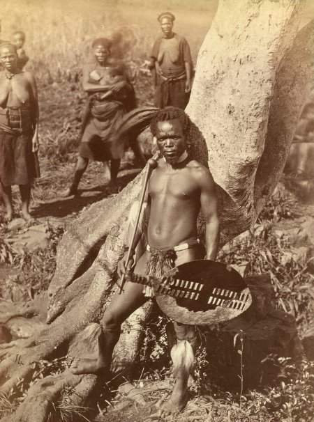 Племя зулусов в Африке