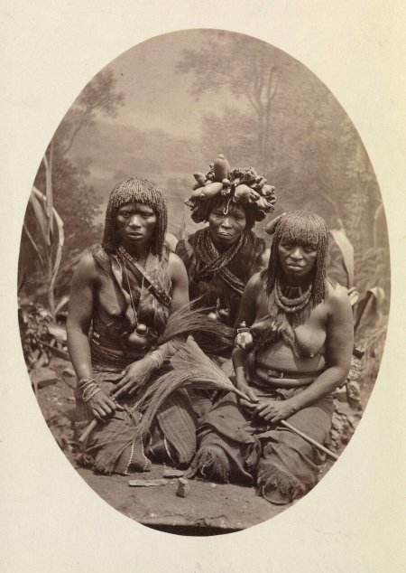 Племя зулусов в Африке