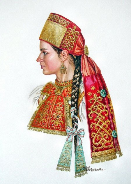 Вологодский кокошник