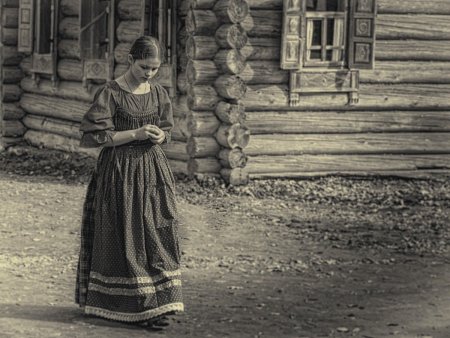 Платье крестьянки Енисейской губернии 19 век