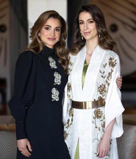 Королева Рания Иордания и принц Хусейн